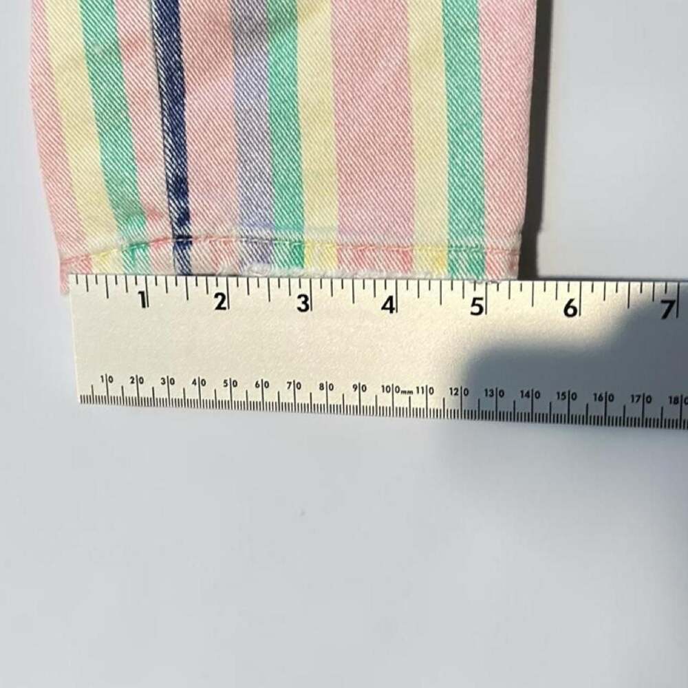 BDG Urban Outfitters Pastel Rainbow Stripe Skinny Jeans - Picture 4 of 5
